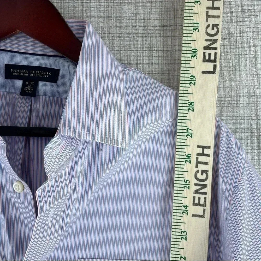 Banana Republic Mens Size M Long Sleeve Button Down Shirt 0642